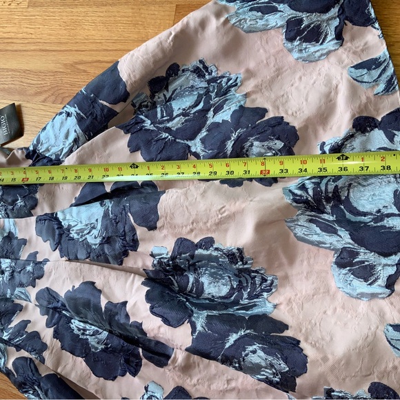 NWT BIGIO collection Sz 10 pink/Blue Floral Midi Dress - Picture 4 of 11